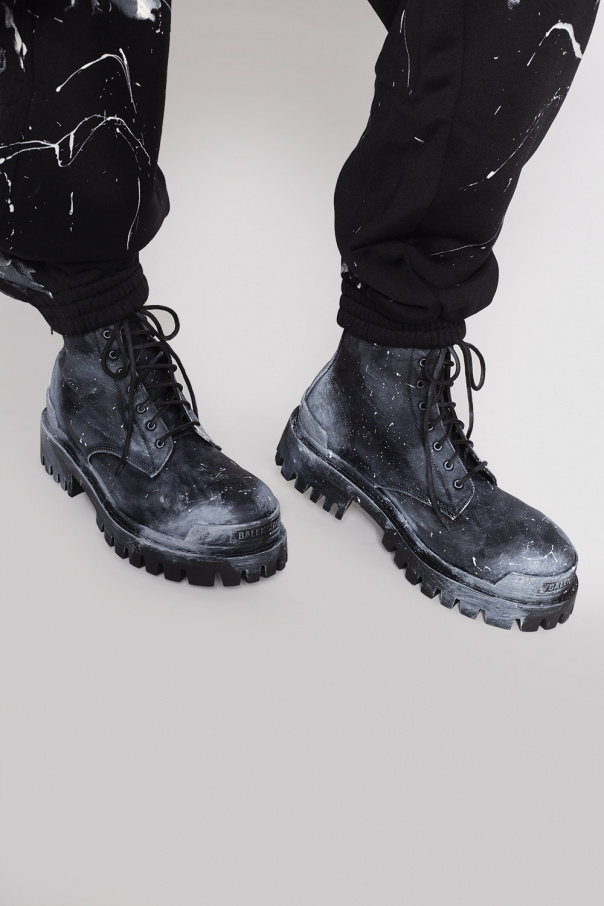 Balenciaga lace up boots best sale